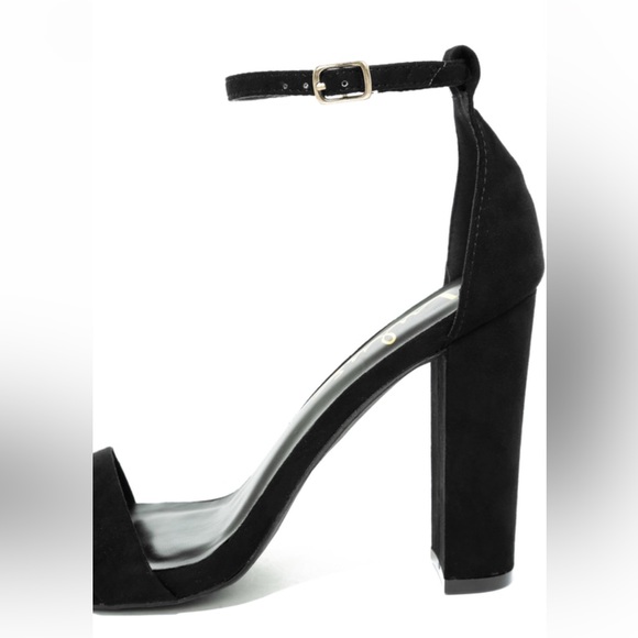Lulu's Shoes Lulus Taylor Black Suede Ankle Strap Heels Poshmark